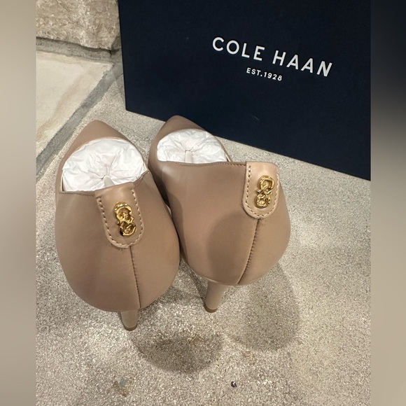 Cole Haan Prieta Pump II in Beige - Picture 3 of 6